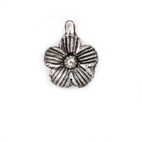 Pendentifs et accessoires rétro en alliage électroplaqué couleur argent antique, motifs feuille, étoile à cinq branches, fleur de lotus, pour bracelets DIY