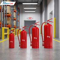 Extincteur à poudre chimique sèche ABC 40% CE ISO, 1kg, 4kg, 5kg, 6kg, 9kg