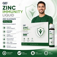 Complément Alimentaire Liquide de Gluconate de Zinc Sans Sucre, Végétalien, Sans OGM, 50 mg, Certifié Halal, pour le Soutien Immunitaire, Vente Directe Usine, OEM