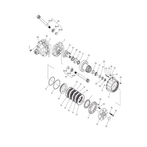 เฟืองลดความเร็วหลักของเพลาขับ Doosan สำหรับรถยกไฟฟ้ารุ่น D20S5 D25S5 D30S5 D33S5 D35C 5 - Product Image 2