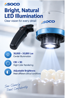 Microscope dentaire SCM600 pour endodontie, grossissement 5x, optique apochromatique avec éclairage LED