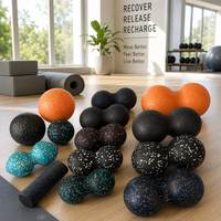 Set Pijat Unisex Busa EPP Roller Yoga Kolom Pilates untuk Relaksasi Otot Jaringan Dalam Kit Pijat Tubuh