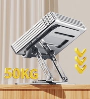 Support d'ordinateur portable réglable à 360 degrés en alliage d'aluminium support pliable en métal frais pour tablette