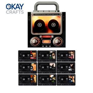 Aimant de réfrigérateur en vinyle de style ancien, aimant de réfrigérateur musical, autocollant magnétique puissant, décoration - Product Image 4