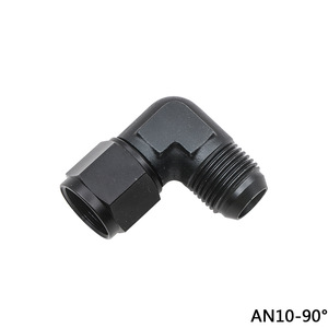 Adaptateur de tuyau coudé à 90 degrés Hoso Racing An4 An6 An8 An10 An12 en aluminium pour système de refroidissement - Product Image 5