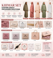 Ensemble Khimar et Abaya Premium Personnalisé 2 Pièces en Jersey Doux Extensible Couvrant Entièrement Tenue de Prière Musulmane Modeste pour Femme Vente en Gros