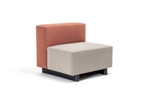<b>Modern</b> Dual Modular Office <b>Sofa</b> Fully Upholstered Recycled Soft Seating Fabric Cover Medium-Density Sponge One-Seater Solid Wood - Product Image 5