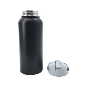 Bouteille isotherme de 32 oz en acier de qualité supérieure, avec couvercle robuste à rivets, anti-fuite, pour la randonnée, la salle de sport, les voyages - Product Image 1