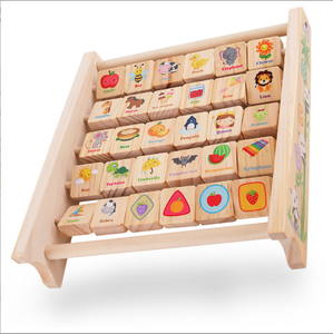 Educazione prescolare 26 <span class=keywords><strong>alfabeto</strong></span> apprendimento cornice giocattolo in legno - Product Image 3