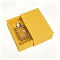 Boîte d'emballage en papier rigide magnétique pour huiles essentielles et parfums faits à la main, avec pelliculage mat, gaufrage et doublure en éponge, recyclable, vente en gros