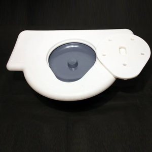 Siège de toilette ABS antidérapant à ouverture frontale pour personnes âgées, utilisation dans la salle de bain - Product Image 1