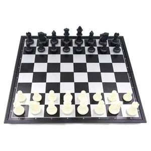 बोर्ड ट्रैवल गेम मैग्नेटिक फोल्डिंग बैकगैमौन शतरंज सेट वयस्कों, बच्चों, छात्रों के लिए टूर्नामेंट शतरंज