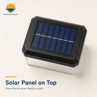Lampe solaire décorative à 8 LED pour poteau de clôture, terrasse, jardin, extérieur, autonomie 8-10 heures, vente en gros