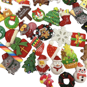 Hot Bán Hỗn Hợp Giáng Sinh Loạt Nhựa Trang Trí Flatback Cabochon Cho Tự Làm Thủ Công Scrapbooking Làm Điện Thoại Phụ Kiện Vỏ - Product Image 6
