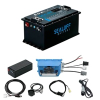 Batterie de chariot de golf LiFePO4 SEALOFF grande capacité avec BMS à semi-conducteurs, écran LCD et longue durée de vie – Alimentation de remplacement