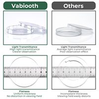 Boîtes de Pétri en verre borosilicaté à fond plat avec couvercles, profondes, 80mm, 90mm, 100mm, 120mm, pour la culture bactérienne et la science en laboratoire