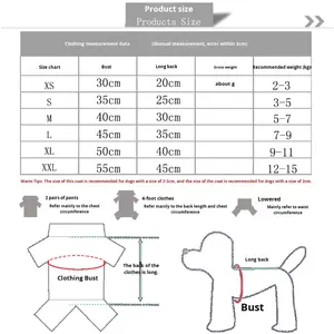 Sonbahar kış dört bacaklı kazak Modern tarzı sınır ötesi düğme-up köpek giyim katı pamuk malzeme yılbaşı Pet - Product Image 4