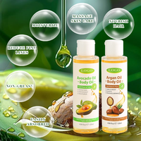 Huile de massage corporelle naturelle multi-usages à base de plantes (argan/avocat/coco/ricin/jojoba) pour la peau