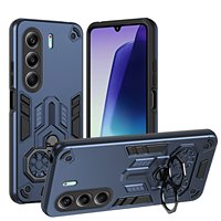 Casing Ponsel Silikon Gel Anti Jatuh Multifungsi 2-in-1 dengan Dudukan Putar 360 Derajat untuk TECNO CAMON 40 PRO 5G