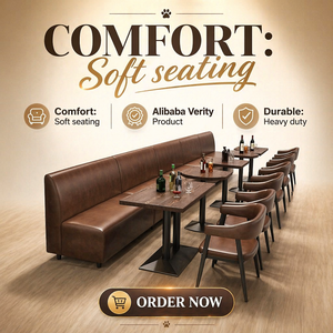 Canapé <span class=keywords><strong>de</strong></span> bar et tables et chaises <span class=keywords><strong>de</strong></span> style rétro moderne pour café, petite <span class=keywords><strong>taverne</strong></span>, centre commercial, club, restaurant <span class=keywords><strong>de</strong></span> thé au lait - Product Image 1