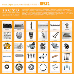 Kit de reconstrucción de motor 6BD1 6BD1T para carretilla elevadora TCM de motor Isuzu 6BD1 6BD1T e <span class=keywords><strong>Hitachi</strong></span> EX200, piezas de posventa de piezas del mercado de accesorios de La EX200-3 - Product Image 4