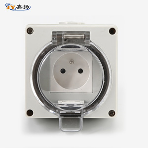 เต้ารับกันน้ำกลางแจ้ง Jiayang IP66 1 ช่อง แบบยุโรป สำหรับใช้งานกลางแจ้ง - Product Image 1