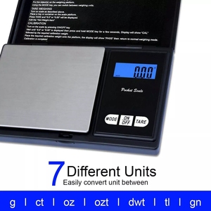 Xách Tay 100G <span class=keywords><strong>LCD</strong></span> Hiển Thị Kỹ Thuật Số Quy Mô Bỏ Túi 0.01G Đa Năng Checkweigher/Băng Ghế Dự Bị Quy Mô Đối Với Trang Sức OEM Tùy Chỉnh Siêu Mini - Product Image 3