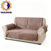 Housse de canapé imperméable antidérapante 100% coton pour canapé 2-4 places, protection de la sellerie, housse de fauteuil en tissu