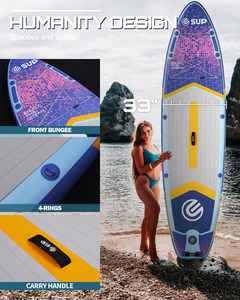 ESUP FactoryDirect Tabla de Surf Inflable de 11' 33" con Parte Superior Plegable de PVC, Portátil, Compacta, para Camping, Paseo al Atardecer, con Bomba y Bolsa - Product Image 6