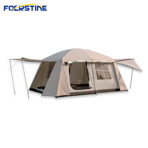 Produttore di tende Foerstine grande famiglia campeggio esterno tenda doppio strato parasole campeggio <span class=keywords><strong>3</strong></span> + persone 2 camere tenda Oxford - Product Image 1