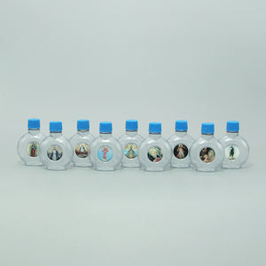 Fournitures Religieuses Décoratives pour Églises : Bouteille d'Eau Bénite en Plastique de 30 ml avec Bouchon à Vis et Autocollants pour Baptême et <span class=keywords><strong>Exorcisme</strong></span> - Product Image 6
