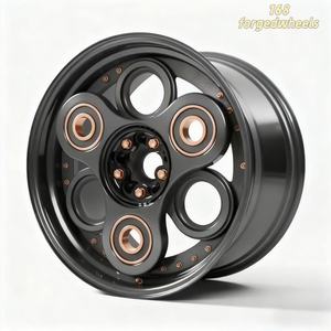 168 Personalizados, Diseño de Cinco Orificios en Negro Mate y Oro Rosa, Aptos para Porsche 911, BMW E30, E36, E46, Volkswagen Beetle, JEEP Wrangler - Product Image 2