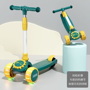 Monopattino per Bambini a 3 Ruote Pieghevole, Altezza Regolabile, con Ruote Luminose, per Ragazze e Ragazzi - Product Image 2