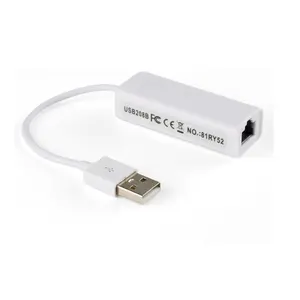 Sıcak satış USB2.0 gigabit PC bilgisayar usb RJ45 tak ve çalıştır ethernet adaptörü