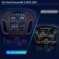 Junsun para Tesla Style para Buick Regal para Ford Focus MK 3 2012-2017 Android Auto Inalámbrico Carplay Radio GPS Multimedia para Auto