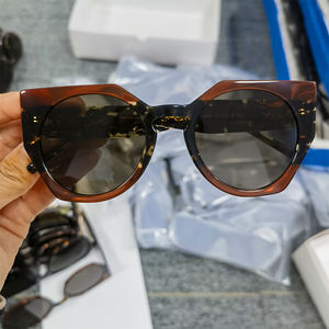 Liquidation de stock nouvelles lunettes de soleil polarisées de style européen américain pour hommes femmes rétro <span class=keywords><strong>cadre</strong></span> de chat Protection UV lunettes de soleil en acétate - Product Image 1
