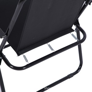 Chaise pliante portable de marque propre GD-Y3005, fauteuil inclinable en métal avec accoudoirs pour la pêche en plein air - Product Image 2