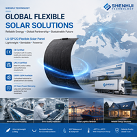 Panneau solaire flexible monocristallin 120W, module PV léger en ETFE pour camping-car, caravane, bateau, yacht, utilisation en extérieur