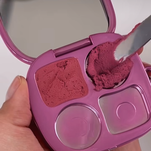 Palette de fards à paupières rose personnalisée à 5 couleurs, boîte à poudre, emballage de blush, conteneur de maquillage, palette de correcteur, boîte à poudre compacte - Product Image 3