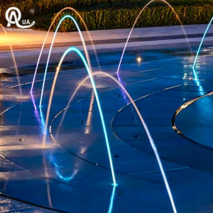 Fontaine musicale extérieure Water Crown Full Set, fontaine d'eau dansante contrôlée par DMX avec éclairage RGB pour parcs, lacs et aménagements paysagers - Product Image 3