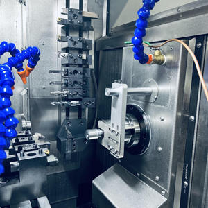 HANSUN ad alta precisione banda tipo doppio mandrino torni <span class=keywords><strong>CNC</strong></span> alta quantità centro di tornitura in metallo per servizio medio tornitura tornio <span class=keywords><strong>CNC</strong></span> - Product Image 2