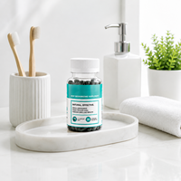 Capsule de déodorant corporel naturel à la chlorophylle pour les soins corporels, supplément alimentaire et de santé à base de plantes