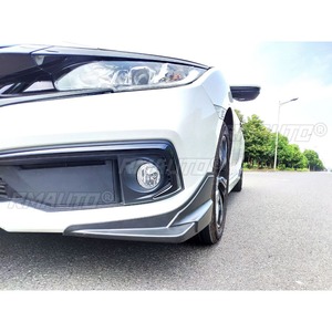 ชุดแต่งสเกิร์ตกันชนหน้ารถยนต์ สำหรับ Honda Civic รุ่นไทย ปี 2019-2020  ชุดป้องกันกันชน มุมกันกระแทก อุปกรณ์ตกแต่งรถยนต์ - Product Image 3