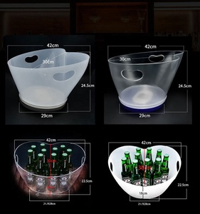 2025 mới có thể xếp chồng có thể sạc lại tùy chỉnh rượu sâm banh Vodka rượu Quảng Đông LED Xô đá với đèn LED - Product Image 4