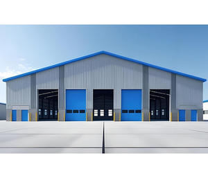 钢结构预制钢结构室外金属棚预制建筑结构仓库 - Product Image 3