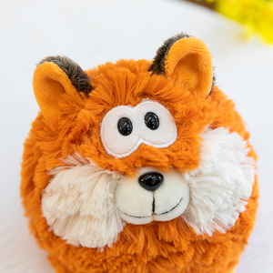 Ensemble de jouets en peluche d'animaux de la jungle - Chèvre, <span class=keywords><strong>loup</strong></span>, <span class=keywords><strong>renard</strong></span> et ours brun super doux, rembourrage en coton PP, compagnon anti-stress et cadeau - Product Image 4