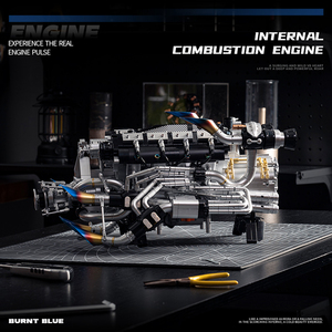 EIKEE Y15002 2025 Nuovo Modello MOC Motore Super V8, Ornamento da Scrivania, Giocattolo Regalo per Bambini, 2773 Pezzi Blocchi da Costruzione - Product Image 5