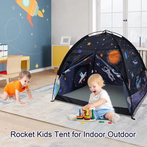 Carpa <span class=keywords><strong>de</strong></span> Juego Infantil Plegable Personalizada <span class=keywords><strong>para</strong></span> Interiores, Casa <span class=keywords><strong>de</strong></span> Juego <span class=keywords><strong>para</strong></span> Niños, Carpa Espacial <span class=keywords><strong>de</strong></span> Poliéster con Estampado del Cosmos - Product Image 4