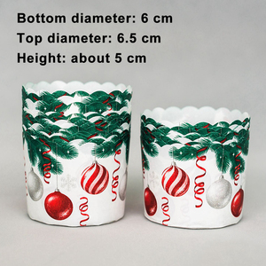 Bán Sỉ Miếng Lót Cupcake Thiết Kế Hoạt Hình Lễ Hội Giáng Sinh Cốc Nướng Bánh Muffin Dùng Một Lần Bên Trong Không Thấm Nước Và Chống Dầu - Product Image 6