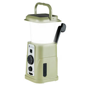 Solar Hand Crank Camping Lantern, 10000mAh with AM/FM Radio & SOS Alarm for Outdoor Emergencies - Product Image 2